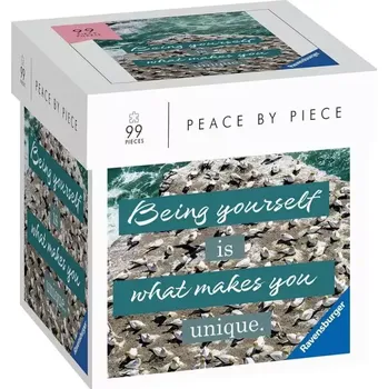 RAVENSBURGER Puzzle Peace by Piece: Beeing yourself is what makes you unique 99 dílků