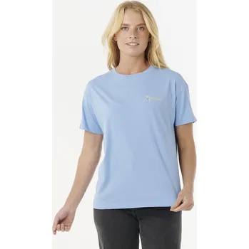 Pánská móda Tričko Rip Curl SUMMER RELAXED TEE Mid Blue velikost M