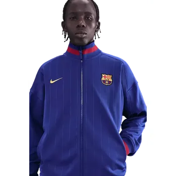 Pánská casual bunda Pánská prezentační bunda Nike FC Barcelona 25/26 Academy Pro modrá