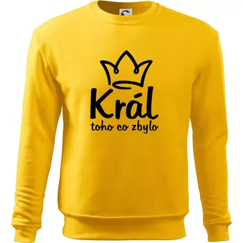 Pánská mikina Král toho co zbylo - Mikina Essential pánská - 3XL ( Žlutá )