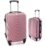 Zlato-růžová sada 2 skořepinových kufrů "Motion" - vel. M + XL