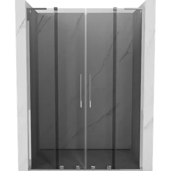 Sprchové dveře Mexen Velar L Duo sprchové dveře posuvné 160 cm, grafit, chrom - 871-160-003-42-01 Sprchové dveře