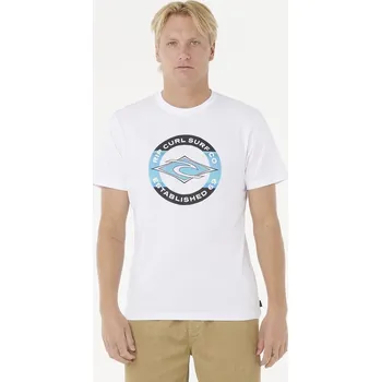 Pánské tričko Tričko Rip Curl STAPLE FILLER TEE White velikost M