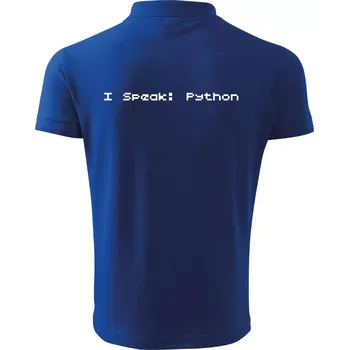 Pánská košile I Speak Python - Polokošile pánská Pique Polo 203 - 5XL ( Královská modrá )
