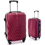 Červená sada 2 skořepinových kufrů "Motion" - vel. M + XL
