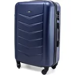 Tmavě modrý elegantní odolný kufr na kolečkách "Armor" - vel. XL