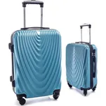 Tmavě tyrkysová sada 2 skořepinových kufrů "Motion" - vel. M + XL