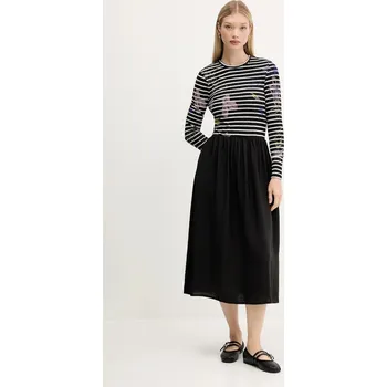 Dámská móda Šaty Desigual RAYA HIBRIDA 25WWVW15 černá 99X, vel. XS