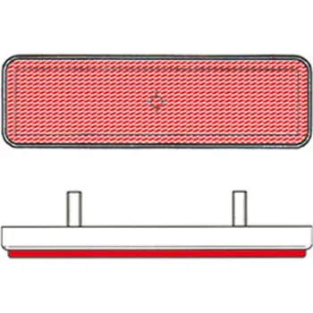 V PARTS Odrazka obdélníková 96x27mm červená 8158