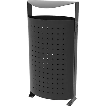 Odpadkový koš Kovový odpadkový koš CITY, objem 80 l, vxšxh: 1025x510x333 mm
