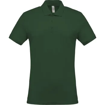 Pánské oblečení KARIBAN Pánská pique polokošile K254 Barva: Zelená lesní, Velikost: 4XL