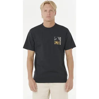 Pánské tričko Tričko Rip Curl AOTS TY WILLIAMS COASTLINE TEE Black velikost S