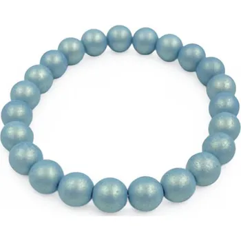 Náušnice Náramek skleněné perle - arctic blue Balení: bez dárkové krabičky