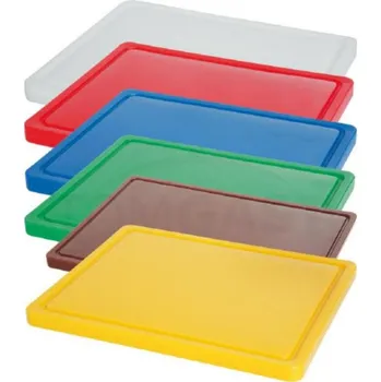 Kuchyňské prkénko TOMGAST Deska s drážkou 500 × 300 × 15 mm, bílá