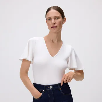 Dámské tričko Reserved - LADIES` BLOUSE BODY - bílá - 418GA-00X - 418GA-00X-XL