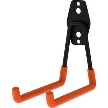 Věšák Železný věšák se 2 háčky 13 x 6 x 13 cm Praktický držák na klíče a doplňky Kovový háček na stěnu do předsíně Koupelnový a kuchyňský organizér