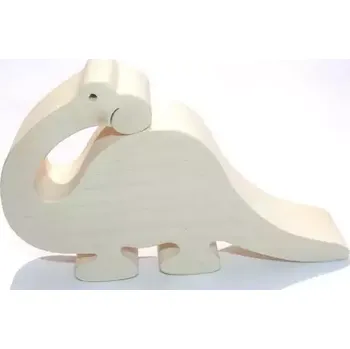 Hračka pro nejmenší Fauna Dřevěné zvířátko Brontosaurus