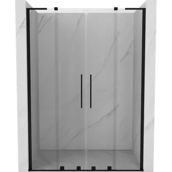 Sprchové dveře Mexen Velar L Duo posuvné sprchové dveře 160 cm, transparentní, černé - 871-160-003-02-70 Sprchové dveře