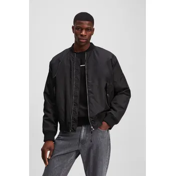 Pánský bomber BUNDA KARL LAGERFELD ESSENTIAL BOMBER JACKET BLACK