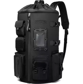 Městský batoh Ozuko sportovní cestovní kemp batoh Baseball Černý 43L