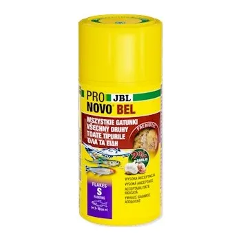 Krmivo pro rybičky JBL Krmivo ProNovo Bel Flakes S, 100 ml