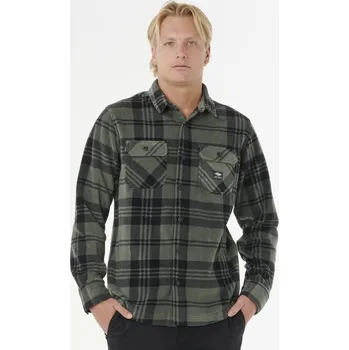 Pánská košile Košile Rip Curl FUN TIMES POLAR FLEECE SHIRT Deep Cactus velikost M