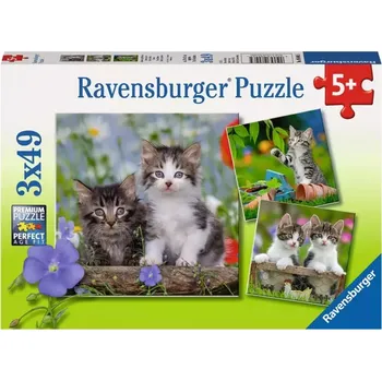 Puzzle RAVENSBURGER Puzzle Koťata 3x49 dílků
