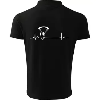 Pánská košile EKG paramotor - Polokošile pánská Pique Polo 203 - 2XL ( Černá )