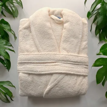 Dámský župan KIRPOGLOU Řecko Župan krémový FROTE 400g velikost L/XL