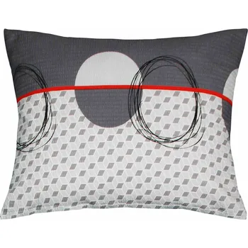 Povlak na dekorativní polštářek DARRÉ Krepový povlak na polštář Esperia šedý Velikost: 70 x 90