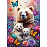 ALIPSON Puzzle Mateřská láska: Medvědi 1000 dílků