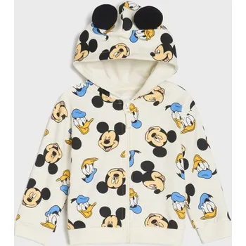 Chlapecká mikina Sinsay - Mikina s 3D prvky Mickey Mouse - krémová - 542EM-01X - 542EM-01X-86