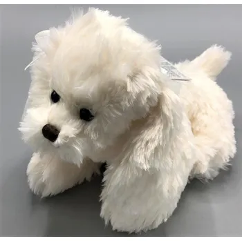 plyšák Plyšový bílý pejsek BK MARIO THE PUPPY 25 cm (Plyšák pes, BUKOWSKI)