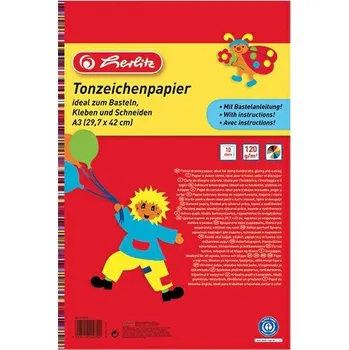 kreativní sada HERLITZ Kartony barevné A3 10 ks , Mix barev