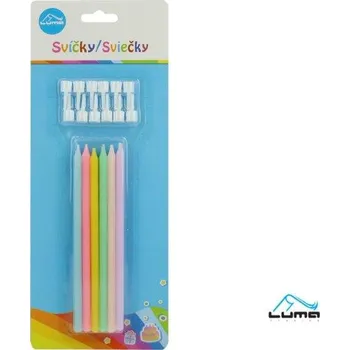 Luma Svíčky párty pastel 12ks