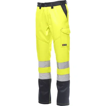 PayPer CHARTER/WINTER - KALHOTY SATIN FUSTAGNO 295 G/M2 Barva: ŽLUTÁ FLUO/NÁMOŘNICK, Vyberte velikost: 4XL