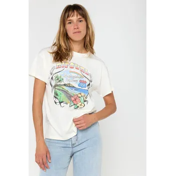 Pánské tričko Tričko Rip Curl PACIFIC RIDER RELAXED TEE Bone velikost L