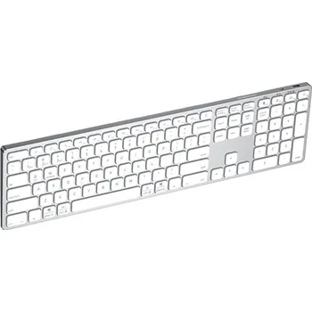 Klávesnice DUX DUCIS bezdrátová Bluetooth klávesnice s numerickou částí - stříbrná