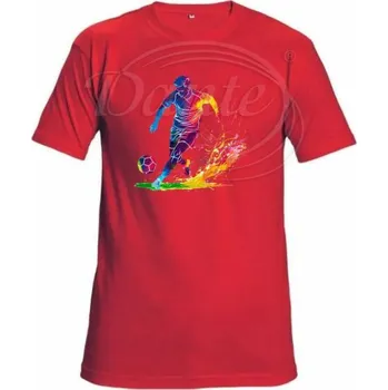 Pánské tričko Dante Tričko červené Fotbalista - velikost - XL