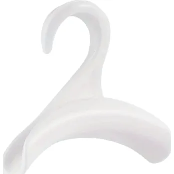 Věšák Plastová ramínka na tašky 10 ks 10 x 10 x 3,5 cm Praktická ramínka na kravaty a opasky Organizér do šatníku Lehké a odolné bílá