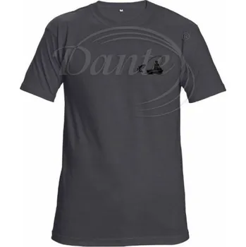 Pánské tričko Dante Tričko tm. šedé rybaření černé 6,M