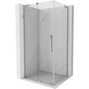 Mexen Velar L posuvný sprchový kout 110 x 75 cm, transparentní, chrom - 871-110-075-03-01 Sprchové kouty