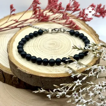 Náramek Šungitový náramek (Šungit 0,6 cm)