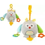 Sova závěs na postýlku/kočárek plyš 18x18cm na kartě v sáčku 0+