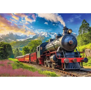 TREFL Puzzle Cestování vlakem 1000 dílků