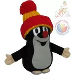 MORAVSKÁ ÚSTŘEDNA Krtek (krteček) mini s červenou čepicí 14 cm