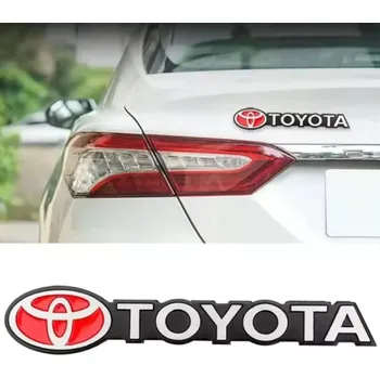 Samolepicí dekorace na vozidlo Samolepka 3D TOYOTA 15,5 x 3 cm