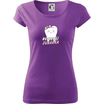Dámské tričko Nejlepší zubařka - Dámské triko Pure - 3XL ( Fialová )