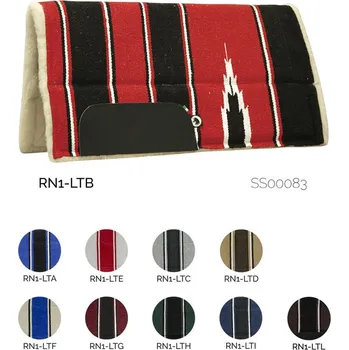 Westernová podsedlová deka Burioni NAVAYO NEOPRENE modrá/ bílá