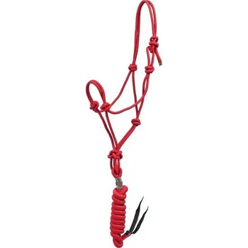 Set provazová ohlávka s vodítkem POOL'S Černá